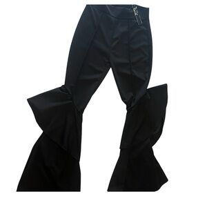 NWT Lucky & Blessed Flair Black Bell Bottom Pants Women’s LG